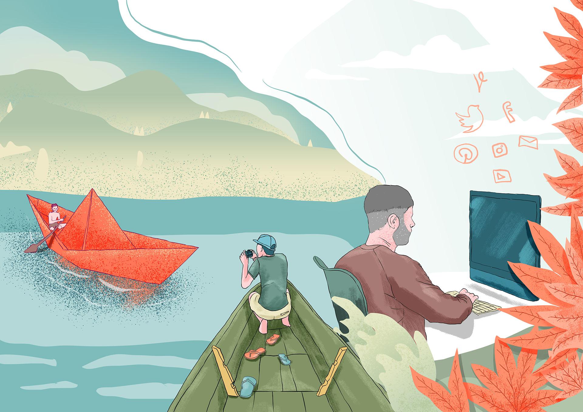 ilustrasi petualangan inspiratif