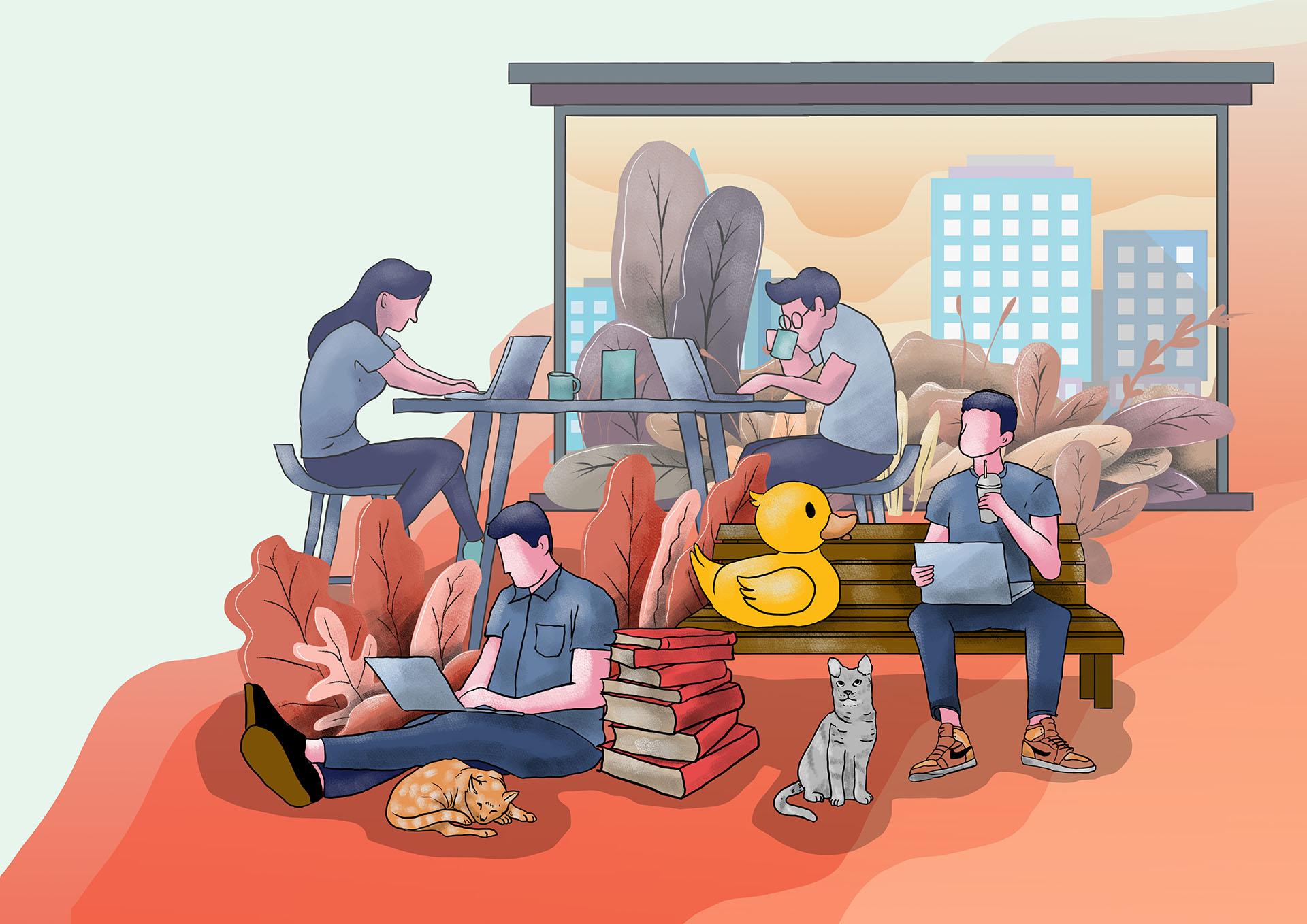 ilustrasi petualangan inspiratif